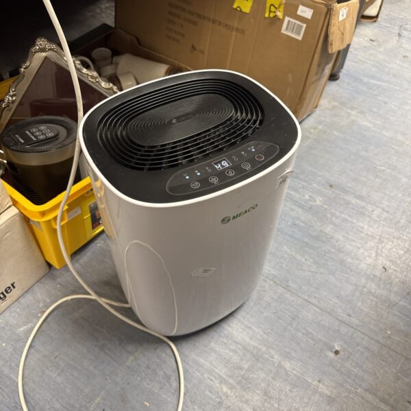 Used Meaco dehumidifier for moisture removal in homes.