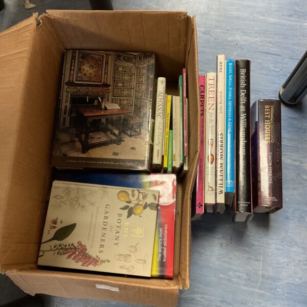 Vintage reference books lot, showing a collection of scholarly and literary titles.