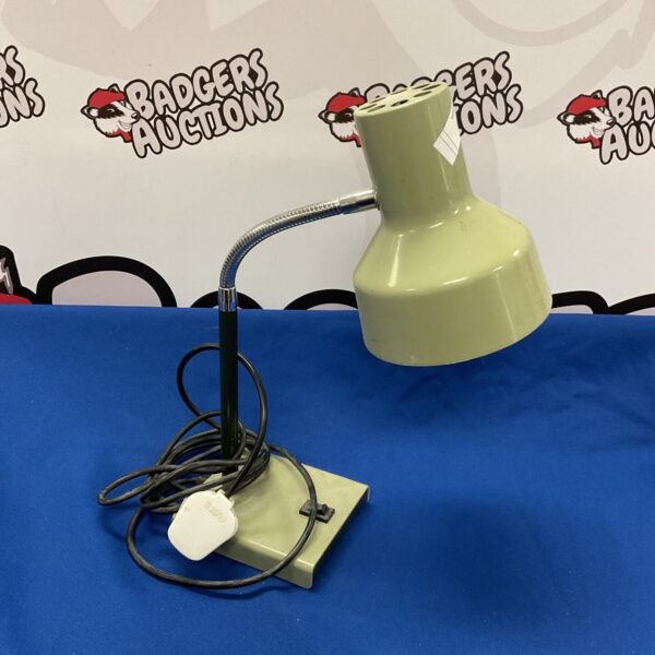 Vintage Anglepoise Model 99 desk lamp with green shade.