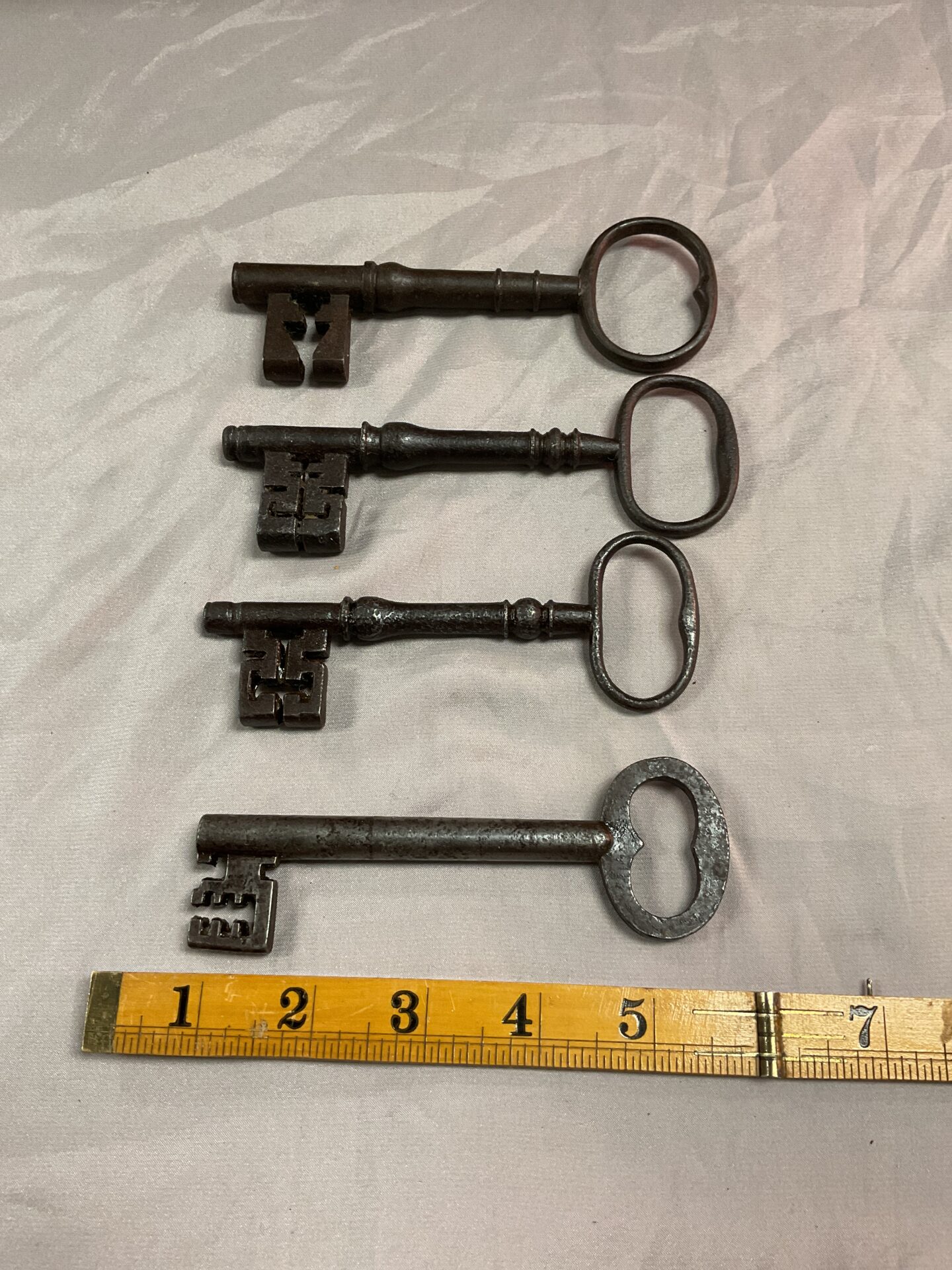 875 Four Victorian Safe / strong box steel keys