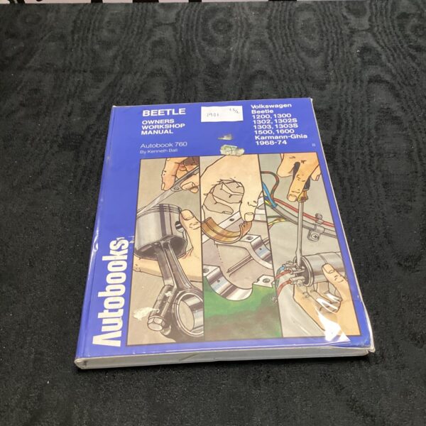 Vintage Volkswagen Beetle workshop manual cover.