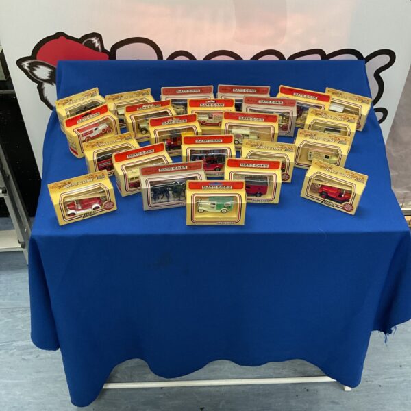 Boxed collection of vintage Days Gone Lledo diecast model vehicles.