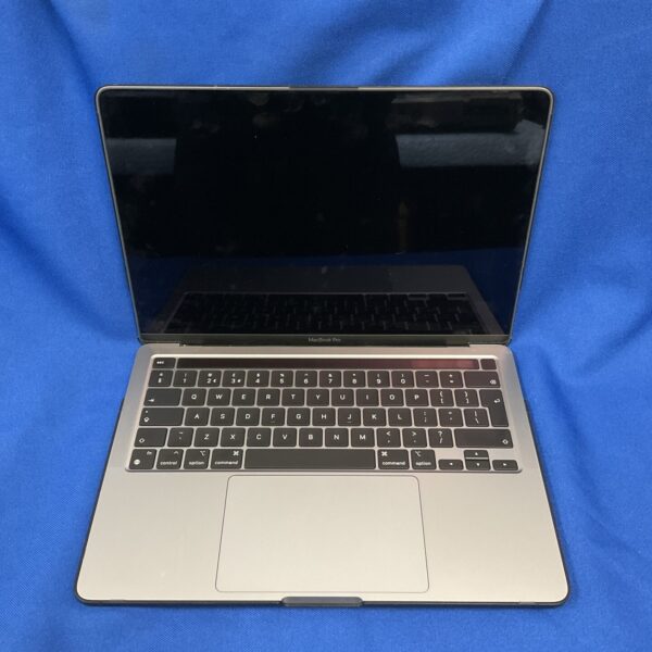 Apple MacBook Air A2338 laptop showing the screen and keyboard.