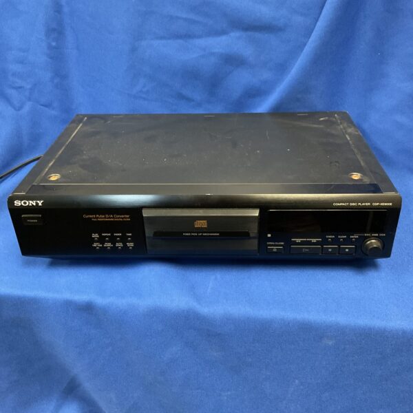 Vintage Sony CDP-XE900E CD player in black.