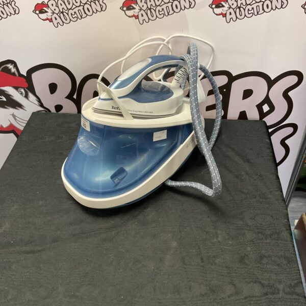 Tefal Pro Express Ultimate steam iron, side view.