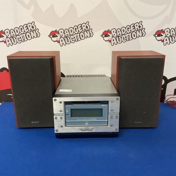 Sony CMT-PX333 minidisc hifi system with speakers.