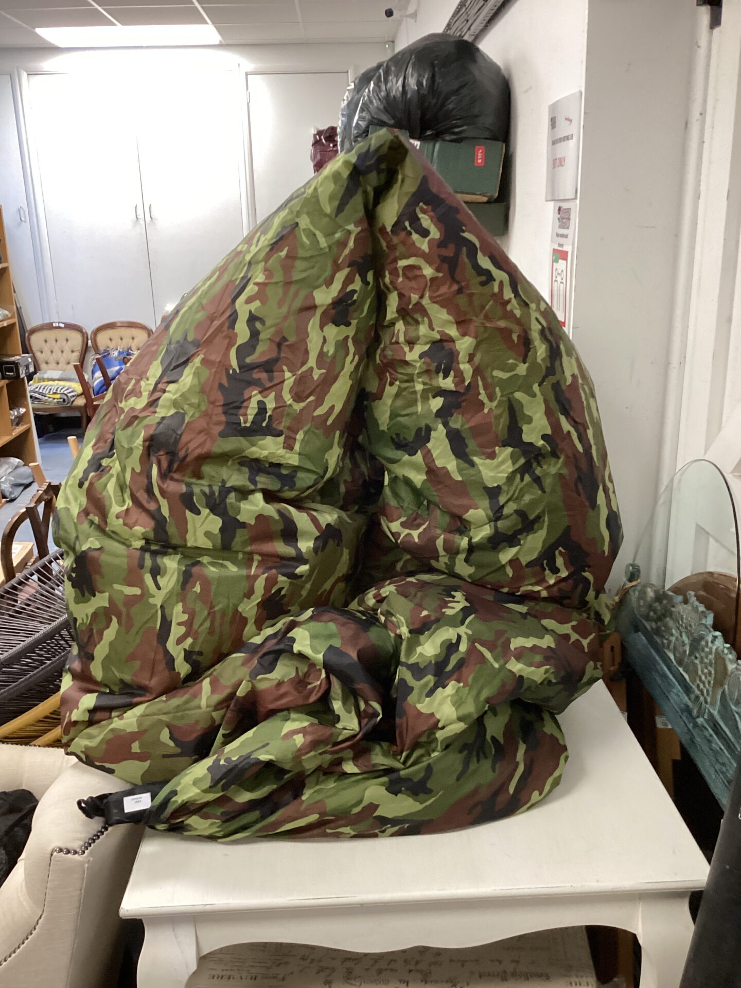 595 British forest amy camo pattern inflatable air bed/seat