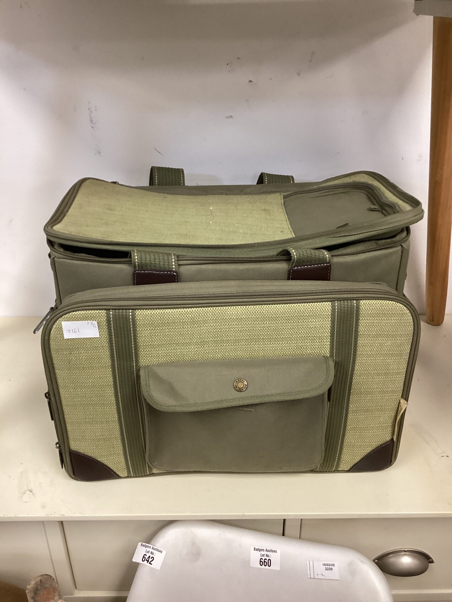 658 Ascot canvas picnic bag