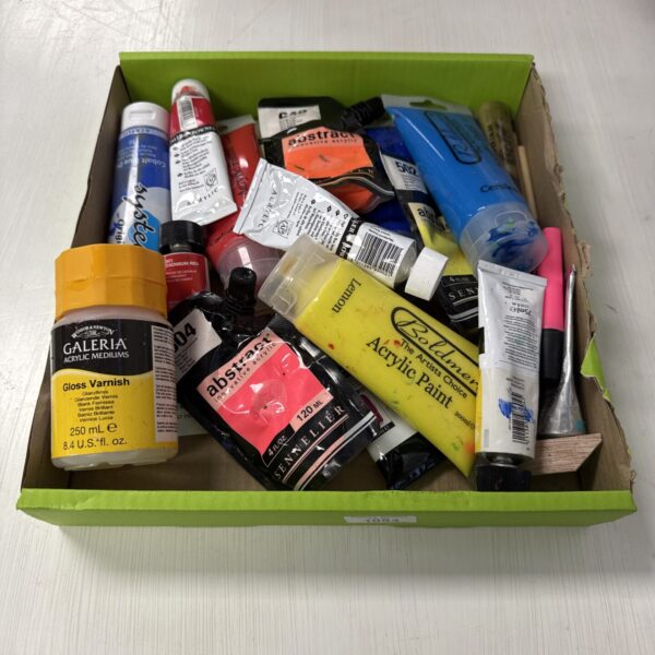 Partially used Galleria acrylic paint set for artists.