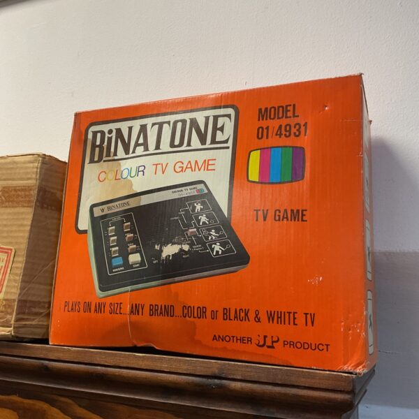 Vintage Binatone 01/4931 games console, a retro handheld gaming device.