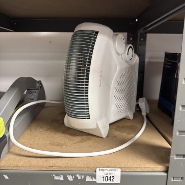 Fine Elements 2kw fan heater for portable space heating.