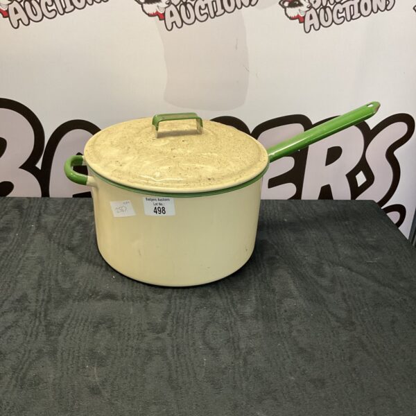 Vintage Judge-ware enamelled cooking pot, retro kitchenalia.