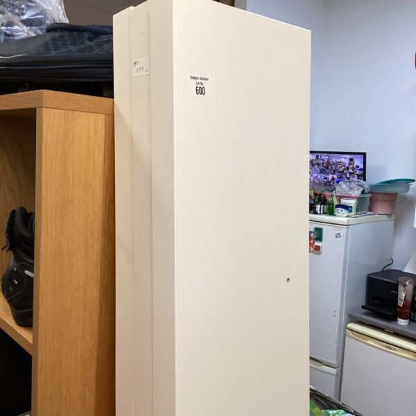Lot of three Ikea floating shelves for modern wall storage.