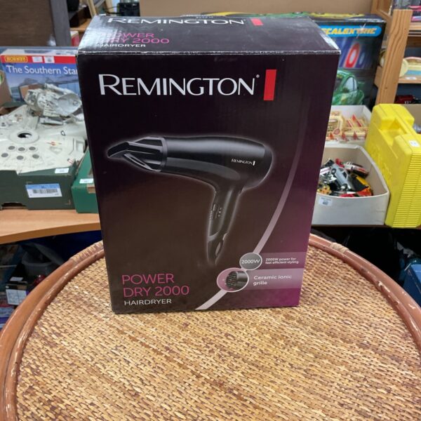 New Remington Power Dry 2000 hair dryer for vintage styling.