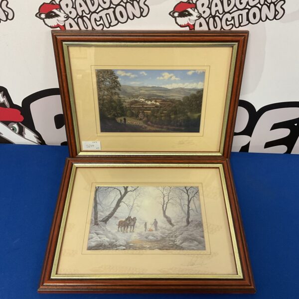 Pair of Maurice Bishop framed prints depicting country scenes.