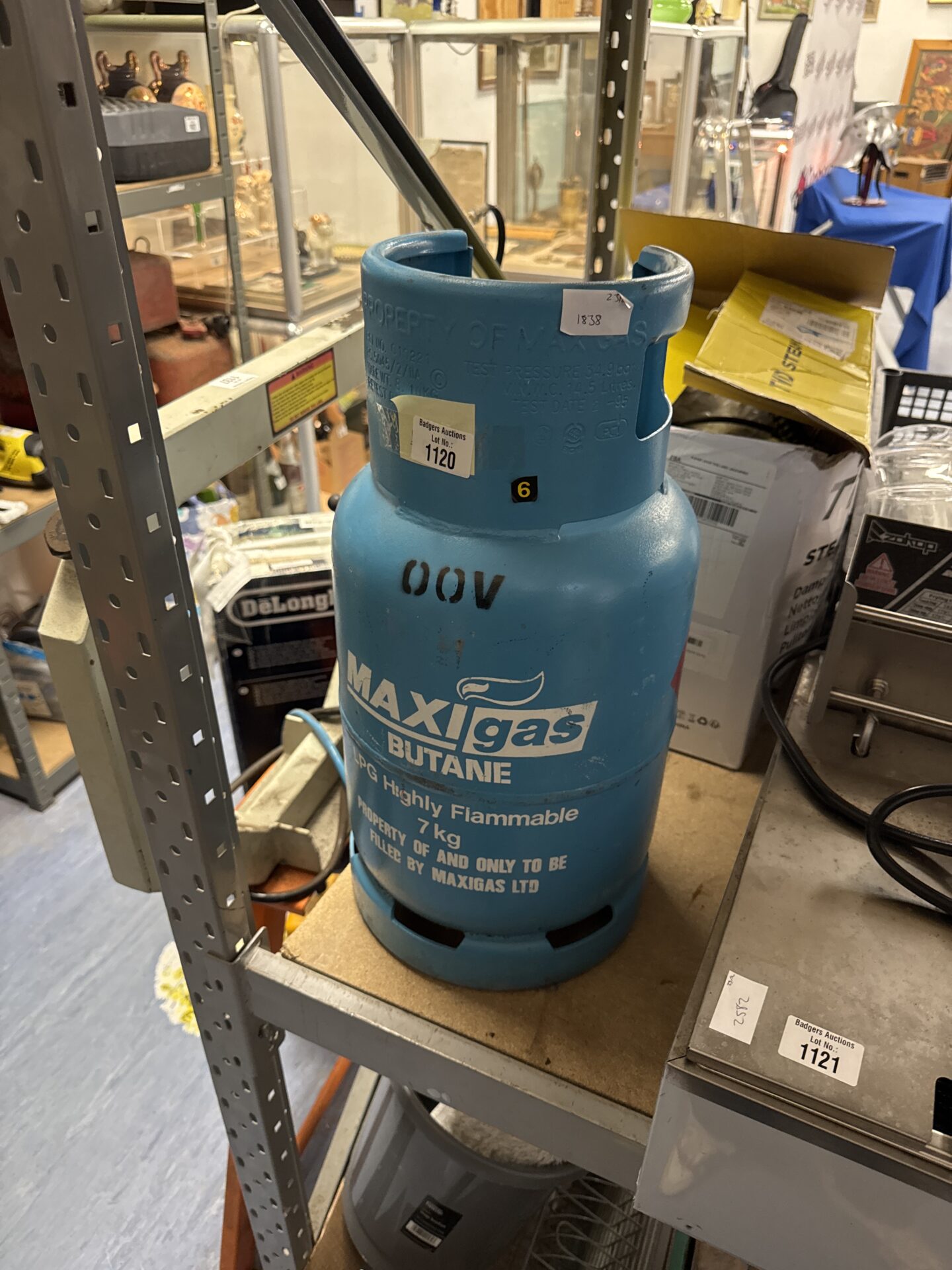 871 Maxigas 7kg butane canister – feels empty