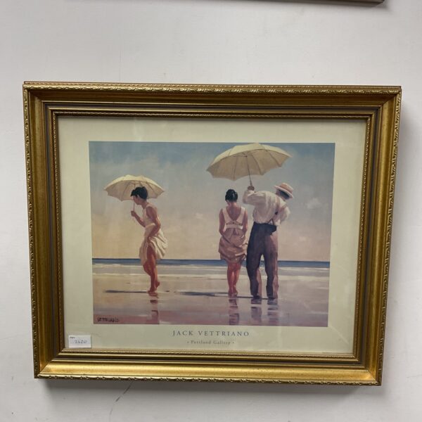 Jack Vettriano Portland Gallery print depicting figures on a beach.
