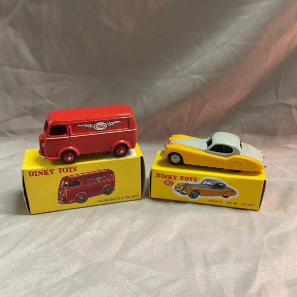 Vintage Dinky Toys Jaguar XK120 in original box.
