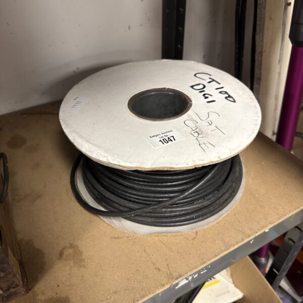 Used roll of CT100 satellite cable for television connections.