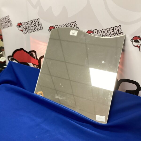 Vintage wave mirror panels with a retro mid-century modern design.