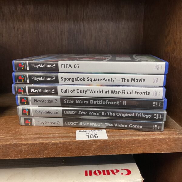 Bundle of PlayStation 2 games including Star Wars Battlefront.