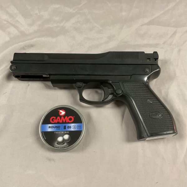 Vintage Gamo overlever .177 air pistol for sale.