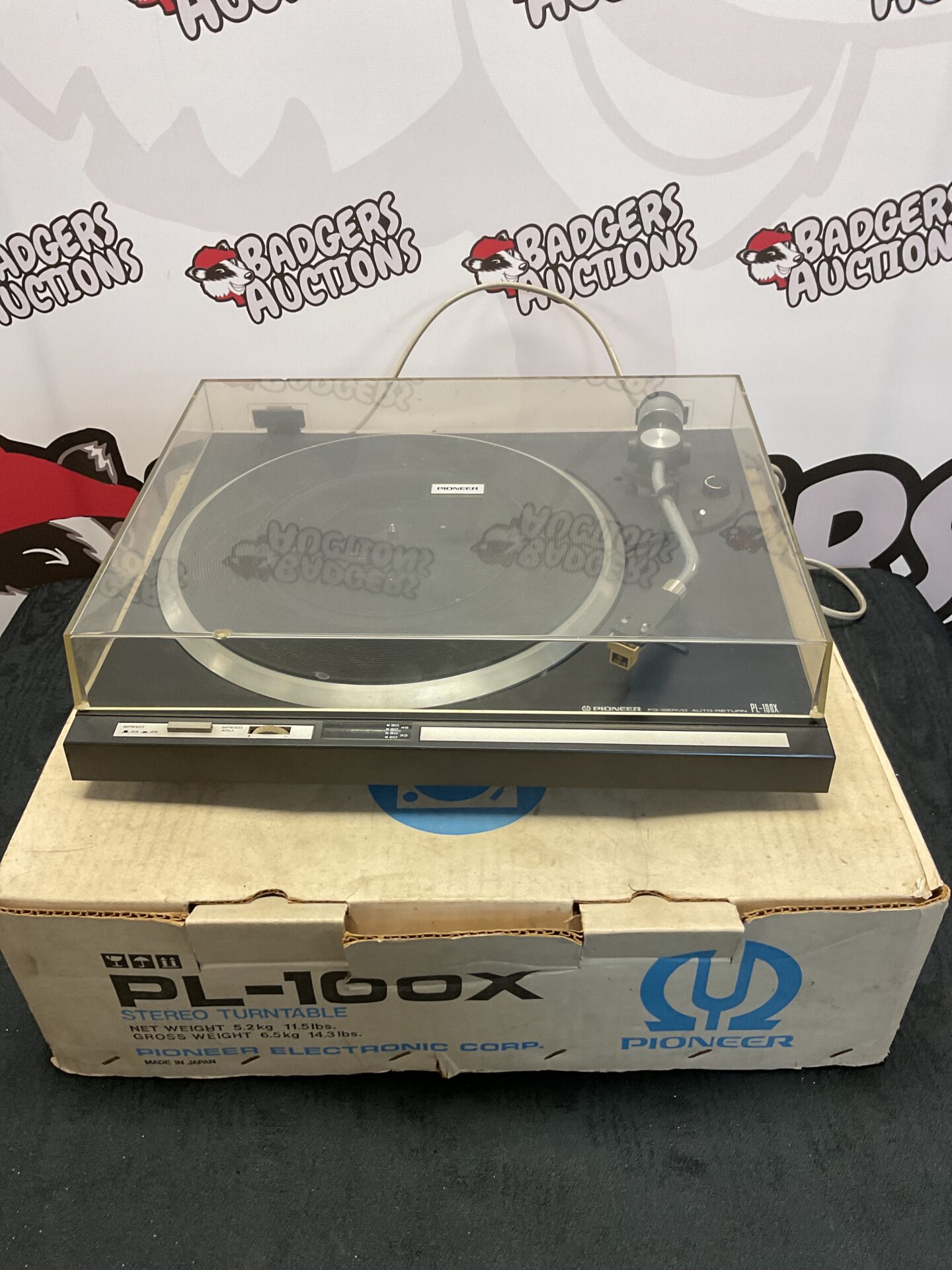 159 Pioneer pl-100x fg servo auto return turntable