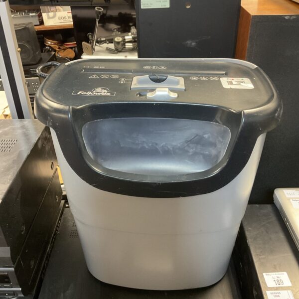 Vintage Fellowes H-2C paper shredder for document security.