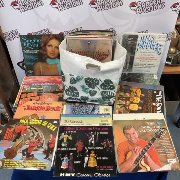 Vintage Disney Jungle Book soundtrack vinyl records collection.