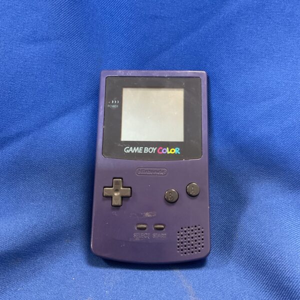 Purple Nintendo Game Boy Color console for repair, vintage handheld gaming.
