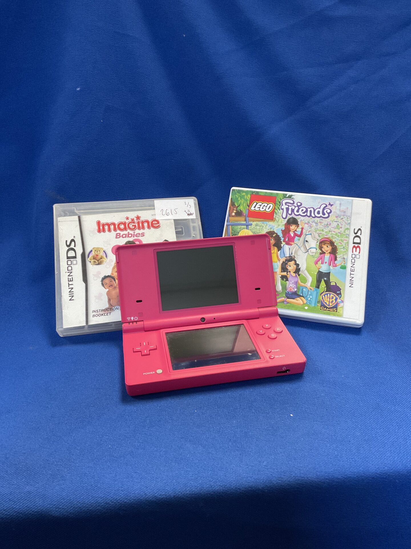 209 Pink Nintendo dsi console & games (no charger)