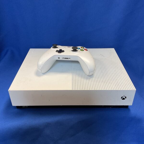 Microsoft Xbox One console and controller for gaming entertainment.