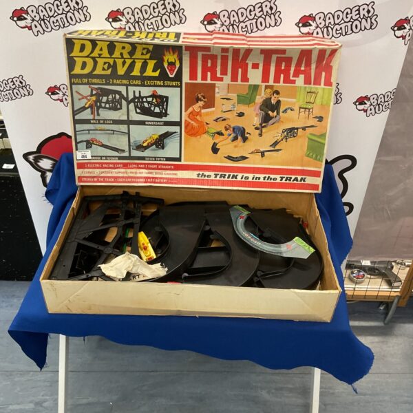Vintage Triang Dare Devil Trik Trak race set in original packaging.