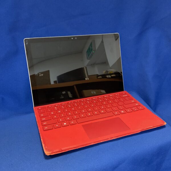 Cracked screen Microsoft Surface Pro tablet for parts or repair.