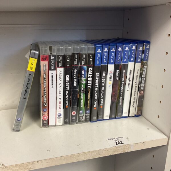PlayStation games bundle featuring PS3 and PS4 titles for collectors.