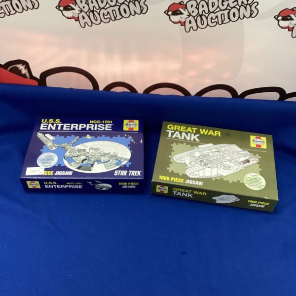 Haynes 1000 piece jigsaw puzzle, detailed vehicle illustration.