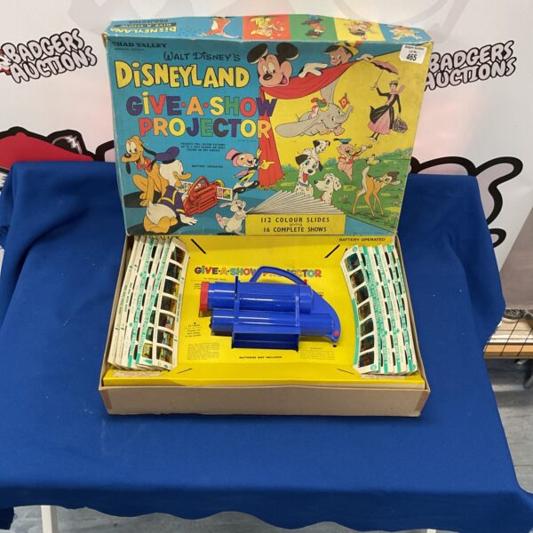 Vintage Chad Valley DisneyLand Give A Show Projector in original box.