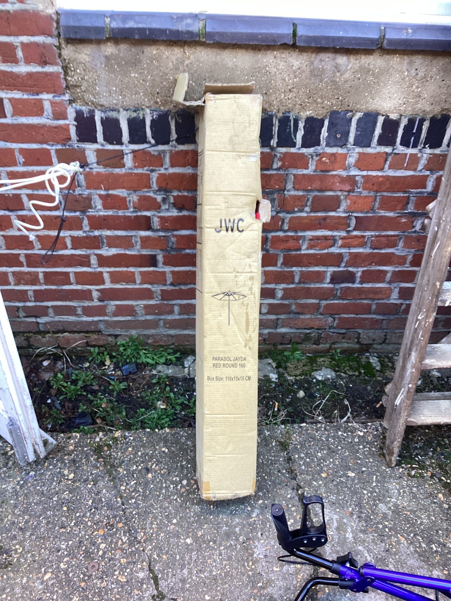 1288 JWC Red Garden Parasol