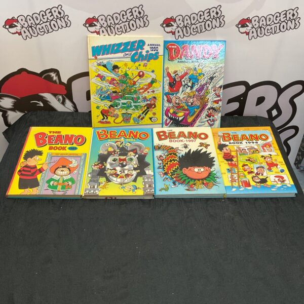 Vintage Beano annual cover with classic comic characters.