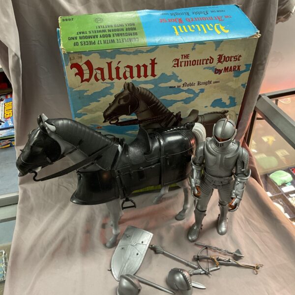 Vintage Valiant Armoured Knight set with original box.