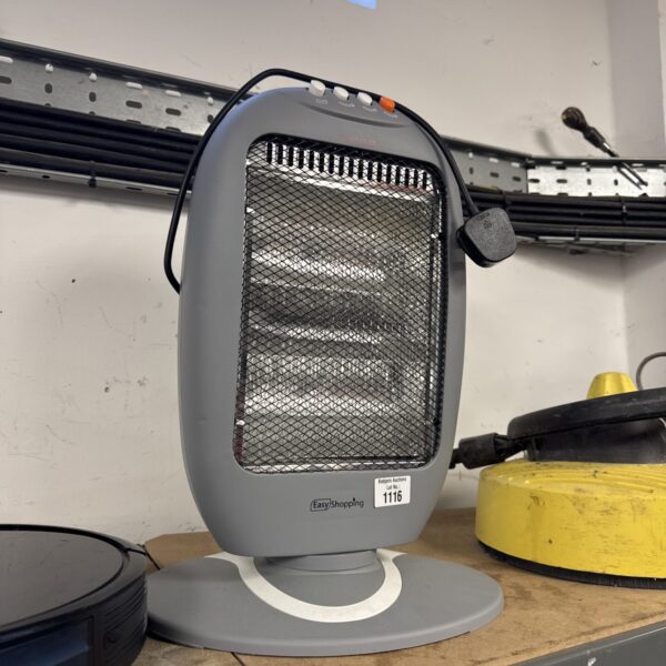 Front view of Easyshopping halogen heater with three heating elements.