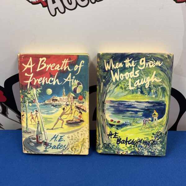 Two HE Bates first edition books, vintage British literature.