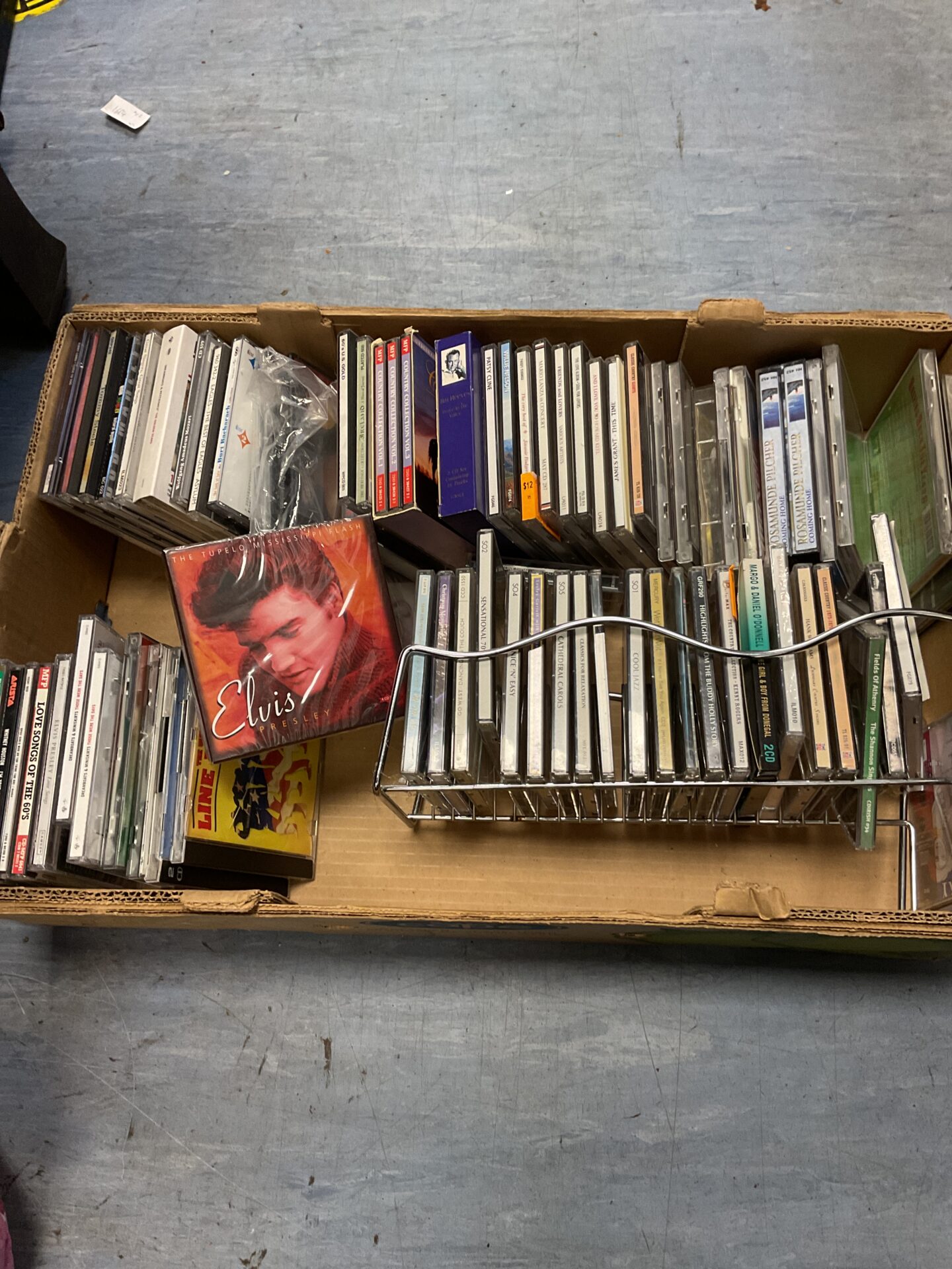 166 Tray of music cds including elvis & jim reeves