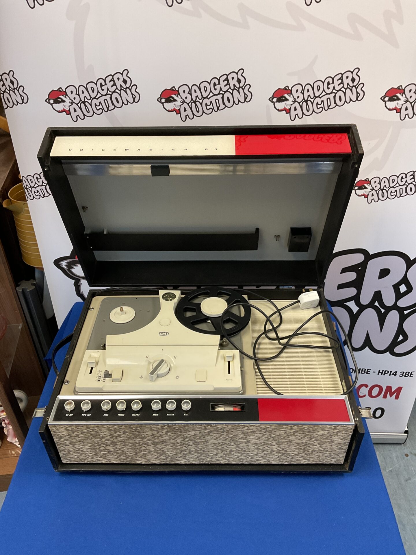167 Emi voicemaster 65 reel 2 reel tape recorder