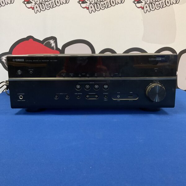 Black Yamaha RX-V483 AV receiver for home theater setup.