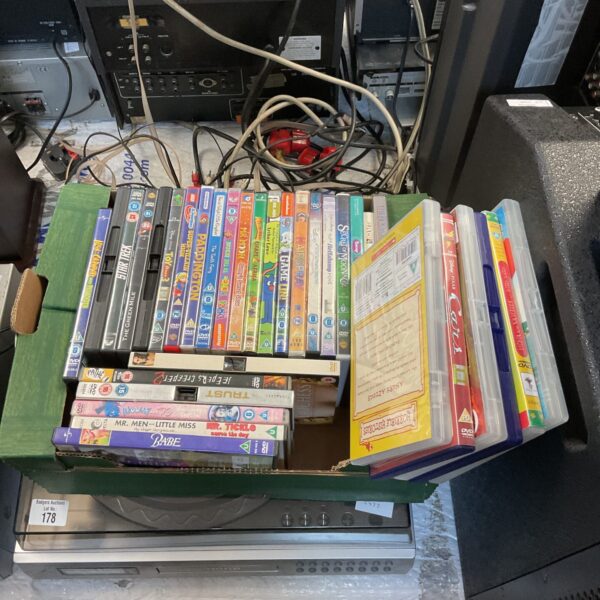 Mixed lot of childrens DVDs including Mr Men series.