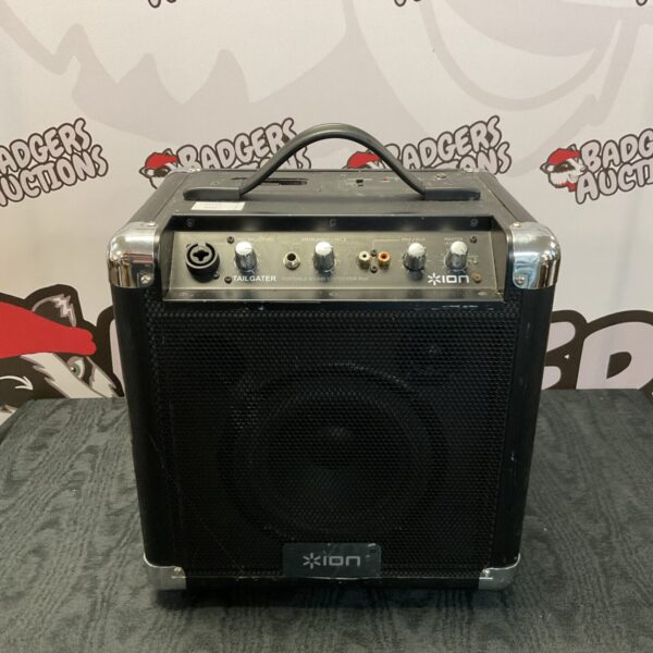Ion Tailgater portable sound system, vintage boombox style speaker.