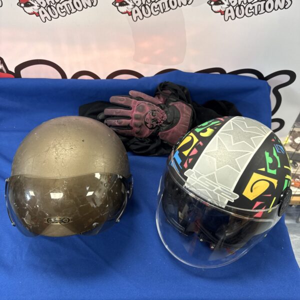 LS2 Sphere Lux helmet, Nexx helmet and gloves lot for sale.