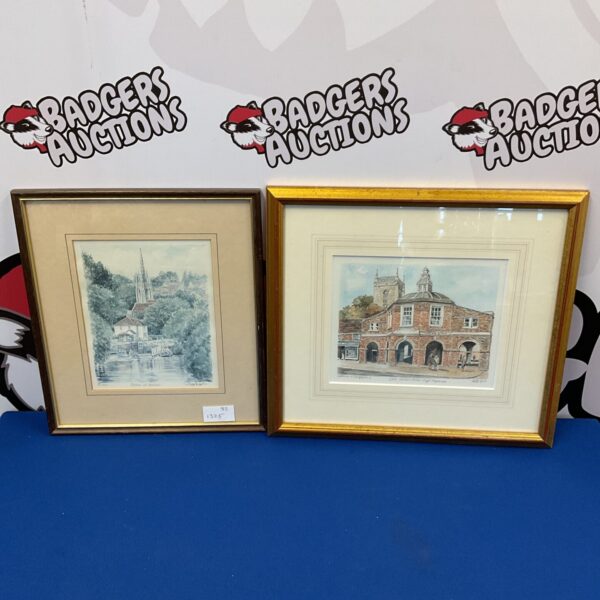 Framed limited edition prints of Marlow and High Wycombe local scenes.