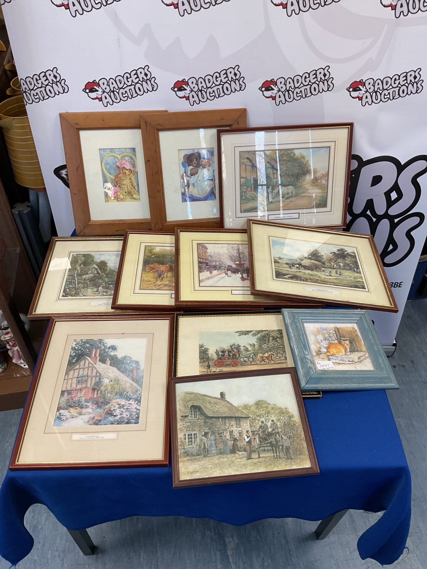 745 Collection of framed prints including robert j hammond